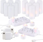 Lunartec teevalgustite laadimisjaam: (LED koos laadimisjaamaga, laetav komplekt, laetav).