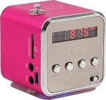Mini-muusikam&auml;ngija, kaasaskantav FM-raadio, mini raadio režiimiga k&otilde;lar, 600 mA aku, toetab TF-kaarti ja U-ketast, k&ouml;&ouml;ki, vannituppa, autosse, pidudele, reisile, spordile (roosa)
