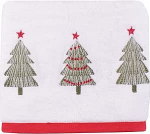Fusion j&otilde;ulupuu r&auml;tikud 2 Pack (50 x 90 cm) Pehme ja kohev 100% puuvillast tikandiga j&otilde;uluvannir&auml;tikud.