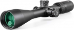 VALIANT Lynx MIL-DOT 6-24x50 Rifle Scope with Mounting 11 mm Rails Side Parallax Red Illuminated for Air Rifle and Hunting Rifle