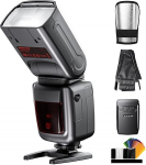 PHOTOOLEX 2.4G v&auml;lklambi Speedlite koos juhtmevaba p&auml;&auml;stikuga Canon Nikon Sony Panasonic Olympus Pentax Fujifilm Sigma Minolta ja muudele SLR-digitaalsetele mudelitele.