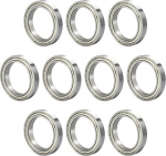 TUZUK 6805-ZZ 6805-ZZ Ball Bearings Sealed 25 x 37 x 7 mm Pre-Lubricated Chrome Steel / Rubber Double Seal, 6805ZZ Deep Groove Ball Bearings, Pack of 20