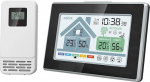 Wetterstationen Thermometer Hygrometer mit Zeitwecker Digital Temperatur Luftfeuchtigkeitsmessung Messger&auml;t Luftfeuchtigkeitsmessung Meter Wetterstationen mit Uhrzeit und Wecker