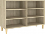 vidaXL Sonoma Oak Sideboard 103.5 x 35 x 70 cm Wood Material