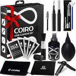 C Coiro kaamera puhastuskomplekt DSLR ja tundlikule elektroonikale, 9-in-1 objektiivi puhastussprei, kaamerapliiats, puhur, puhastuslapid, sensori puhastusvahend, fotograafi kingitused ja kaameratarvikud