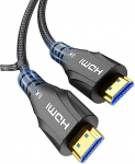 HDMI kaabel 5 meetrit pikk - 8K HDMI kaabel High Speed, 48 Gbps punutud, 8K 60 Hz, 4K 120 Hz, eARC, HDCP 2.2 ja 2.3 - &uuml;hildub HD TV/PS5-ga