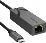 SABRENT USB C Ethernet adapter 2,5 Gbps RJ45, USB-C kuni 2500 Mbps LAN Ethernet adapter, alumiiniumist kaasaskantav v&otilde;rguadapter, mis &uuml;hildub MacBook, iPad, Windows jne (NT-25GA)