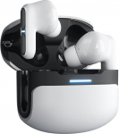 Juhtmevabad m&auml;nguk&otilde;rvaklapid, Bluetooth 5.4, 30 tundi aku kestvust, muusika- ja m&auml;ngurežiim, v&auml;ga madal viivitus 45ms, ENC, futuristlik disain, valgustatud, IDA Honor Trophy