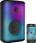 auvisio Music Box: Mobiilne v&auml;lipeo PA s&uuml;steem ja Bluetooth Boombox, valgusefektid, 200 W (Karaokeboks, karaokemasin, DJ)