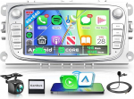8 Core 4G + 64G traadita Carplay Android autoraadio Ford Focus II mk2 Mondeo S-Max C-Max Galaxy 7-tolline autoraadio Android auto navigatsiooniga GPS WiFi Mirror Link Bluetooth FM/RDS/DSP EQ/SWC