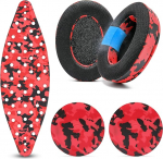WC Modkit Arctis Nova 7 - Geelk&otilde;rvapadjad Lai peapael ja k&uuml;lgmised plaadid, mis &uuml;hilduvad Arctis Nova 7, 5, Pro Wired ja teistega Wicked Cushions | Red Camo