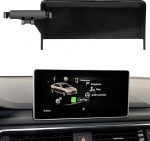 TTCR-II &uuml;hildub Audi A4 B9 Q5 FY mobiiltelefoni hoidjaga, kohandatud sobilik alus A4 B9 (2017-2019) Q5 FY (2019 2020), 8,3-tolline nutitelefoni hoidja armatuurlaual 360&deg; p&ouml;&ouml;ratav reguleeritav Audi mobiiltelefoniga