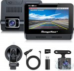 Dash Cam auto eesmine tagumine 64GB SD-kaardiga, 4,3-tolline IPS-ekraaniga autokaamera 1080P FHD auto armatuurkaamera videosalvesti 170 &deg; laias nurgas, &ouml;ine n&auml;gemine, G-sensor, WDR, parkimise j&auml;lgimine