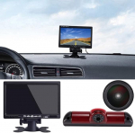 1280 x 720 Pixel Super HD auto piduritulede tagurduskaamera komplekt 7-tollise LCD monitoriga, veekindel &ouml;ise n&auml;gemise tagurduskaamera asendus Fiat Ducato X250 X290 bussikastile / Peugeot Boxter / Citroenile