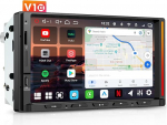 V10 7-tolline Android Double DIN autoraadio, karaoke autos, aptX HD Bluetooth 5.4, DSP Audio 7.1.2, Ambient Lighting, 4G LTE/WLAN, Agent AI, Wireless CarPlay Android Auto
