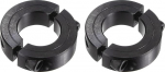 QUARKZMAN 2 x shaft cuffs for 7/8 inch rod 1-5/8 inch AD 1/2 inch width black oxide coating double split axle cuff with adjusting screw