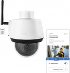 ABUS SmartLook Pan & Tilt - 4K Outdoor Surveillance Camera with WiFi, Motion Detection, Night Vision, Object Detection, 2-Way Audio, App and MicroSD - White