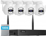 SriHome 5 mp-ptz surveillance camera, but only if 4 cameras and 500 G hard drive, motion monitoring, night TV, IP66, 2 two-story audio, use in