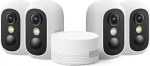 eufy eufyCam C35 (4-pack), traadita valvekaamera v&auml;ljas ja siseruumides, magnetiline kinnitus, v&auml;rviline &ouml;&ouml;n&auml;gemine, kohalik m&auml;lu, IP67, n&auml;otuvastus, p&auml;ikesepaneeliga &uuml;hilduv, ilma ABO-ta, valge