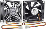 GDSTIME Pack of 2 ventilaator 80 mm 12 V 3 Pin PC ventilaator 80 x 80 x 25 12 V CPU jahutus ventilaator 80 mm 2800 rpm inverter ruuteri ventilatsiooni ventilaatori asendamine