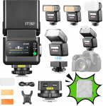 Godox iT32 TTL kaamera v&auml;lklambi koos juhtmevaba X5-N p&auml;&auml;stikuga Nikoni jaoks, integreeritud 2.4GHz HSS 1/8000s vastuv&otilde;tja, magnetiline hoidik ja reflektor/hajuti, &uuml;hildub Z6III Z5II ZFC Z8 Z5 Z6 Z50-ga.