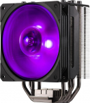 Cooler Master Hyper 212 RGB Black Edition protsessorijahuti LGA1700 paigaldusega, 4 otsekontaktiga soojusjuhtme ribadega, SF120R RGB ventilaator, protsessoriventilaator valikulise Push-Pull ventilaatorikonfiguratsiooniga