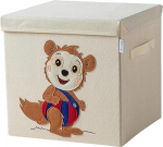 Vastab Bobo Dormouse hoiukarp koos kaanega lastele - kast ikoonilise seitsme magaja m&auml;nguasjade hoiustamiseks - 33 x 33 x 33 cm Sobib klassikalistele kuubikutele.