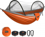 NATUREFUN Ultra-Light Travel Camping Hammock Mosquito Net Hammock 300 kg kandev&otilde;ime Hingav kiiresti kuivav langevarjuga nailon 2 Premium karabiinid 2 Nailon silmused kaasas