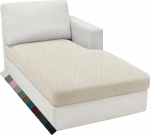 YSTELLAA Stretch diivanil istmepadja kate, istmepadja kate, mittelibisev, elastsed padjakatted, universaalne diivanikate elutuba, diivanil istmepadi, diivanikate, kreemvalge, Chaise Lounge