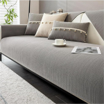 Chenille diivanikate 1 2 3 istekohta, libisemiskindlad diivanikatted L-kujulise nurga jaoks, koera-kassi diivaniviske diivanikaitse, A3-110 x 110 cm / 43,3 x 43,3 tolli