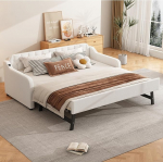 90 x 200 cm diivanvoodi, p&auml;evavoodi, v&auml;lja t&otilde;mmatava voodiga, USB-port (beež)