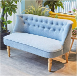 Sofas and Couches Nordic Sofa Milk Tea Cafe Leisure Sofa Indoor Comfortable Sofa Suitable for Home Living Room Bedroom Sofa Bed for Living Room Corner Chair Bedroom Salon Office (Color : 1) (B)