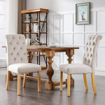 MURUL Sametist s&ouml;&ouml;gitoa toolid 2 tamme jalgadega, nuppudega, kroomi koputiga magamistooli K&ouml;&ouml;gitool Elutuba Lounge Vaba aja veetmise tool