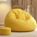 Bean Bag Bean Bag Lounge diivan koos v&auml;ljaheitega Bean Bag t&auml;iskasvanud koos k&auml;etugedega Indoor Bean Bag t&auml;idisega - t&auml;iskasvanutele ja lastele istmepadi istumiseks ja lamamiseks koos Faux Lineniga elutuppa