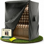 Rannatooli kaitsekate, veekindel, talvekindel, ilmastikukindel, UV-kindel, hingav, 600D Oxford, kate Rannatooli kate, Presentkate, 120 x 90 x 160 L x S x K x H, must