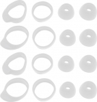 16 tk valge silikoonist asendamine libisemiskindlad k&otilde;rvaklapid Samsung Galaxy Buds / Buds + k&otilde;rvaklapid