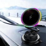 Vaakum magnetiline mobiiltelefoni hoidja auto Magsafe Car Mount, [109+LBS tugevaim imiv&otilde;imsus ja 2800gf tugevaim magnet], p&ouml;&ouml;ratav auto vaakum iminapakett autokinnitus iPhone 17 Pro Maxile