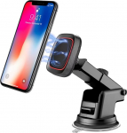 Magnetiline autotelefoni hoidja, v&otilde;imas magnet, 360&deg; p&ouml;&ouml;ramine, sobib armatuurlauale ja tuuleklaasile, reguleeritav pikendatav k&auml;si, &uuml;hildub iPhone'i, Samsungiga