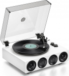 1 by ONE plaadim&auml;ngija integreeritud k&otilde;larid, Phono Preamp, Belt Drive, 33/45 RPM, MM Pickup, Bluetooth Input