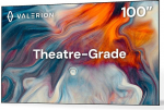 Valerion 100" fikseeritud raamiga projektoriekraan, 1,3dB v&otilde;imendus, 80% pildikvaliteedi paranemine, 4K/8K Ultra HD, 3D &uuml;hilduv, t&ouml;&ouml;tab koos pikamaa, l&uuml;hikese vahemaa ja