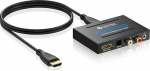eSynic Professioneller HDMI Audio Extractor 4K 30Hz Audio Splitter mit SPDIF/Optisch RCA L/R und 3,5 mm Ausgang f&uuml;r PCM2.0, Dolby, DTS5.1Nur f&uuml;r Externe Quellen wie PS5/ Fire TV