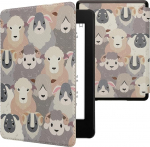 kwmobile Klapph&uuml;lle kompatibel mit Amazon Kindle Paperwhite 11. Generation 2021 H&uuml;lle - Flipcase f&uuml;r Kindle Paperwhite H&uuml;lle mit Magnetverschluss - Schaf