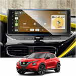 RUIYA &uuml;hildub Nissan Juke Facelift 2024 2025 2026 12,3-tollise navigatsiooniekraani kaitseklaasiga Karastatud klaasist navigatsiooni puuteekraani kaitseklaas 2026 Juke tarvikud 9H kriimustuskindel