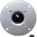 MASTER AUDIO 1 RSQ802/2 Kuppelk&otilde;rvalkuppel draiver 100 Watt RMS 200 Watt Max 10,00 cm 100 mm 4 tolli impedants 8 Ohm 25 mm m&auml;his Ultra Slim Silver, 1 tk pakendis