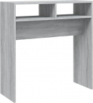 Anself Holzwerkstoff Konsole Grau Sonoma, 78x30x80 cm, mit Wandhalterung, einfach zu montieren Model815937