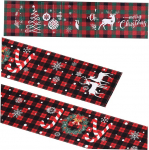 Garneck Pack of 7 Christmas Placemats, Christmas Dining Table Runner, Holiday Table Runner, Holiday Table Runner for the Table, Christmas Runner Table