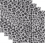 Kangast laualusad, pestavad laualusad s&ouml;&ouml;gilauale, 4 tk, hall leopard Retro