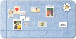 QNDUGJFER Korktafelrolle, Filz-Pinnwand, verdickte Korktafel f&uuml;r B&uuml;ro, Schule, Zuhause, Wanddekoration, Selbstklebende Nachrichtentafeln, Nachrichten-Vision-Board (Farbe: Blau)
