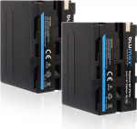 2 x Blumax aku &uuml;hildub Sony NP-F970 / NP-F960 / NP-F750 / NP-F550 / NP-F570 | 7850 mAh koos LG rakkudega - (Blackmagic NP-F570) - ka erinevatele v&auml;lklampidele videovalgustitele v&auml;lkmonitoridele.
