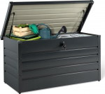 IDMarket 350-liitrine metallist lukustatav aiakast s&ouml;ehall 120x62cm
